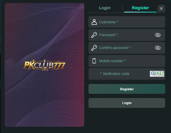 PKClub777 Register Game image